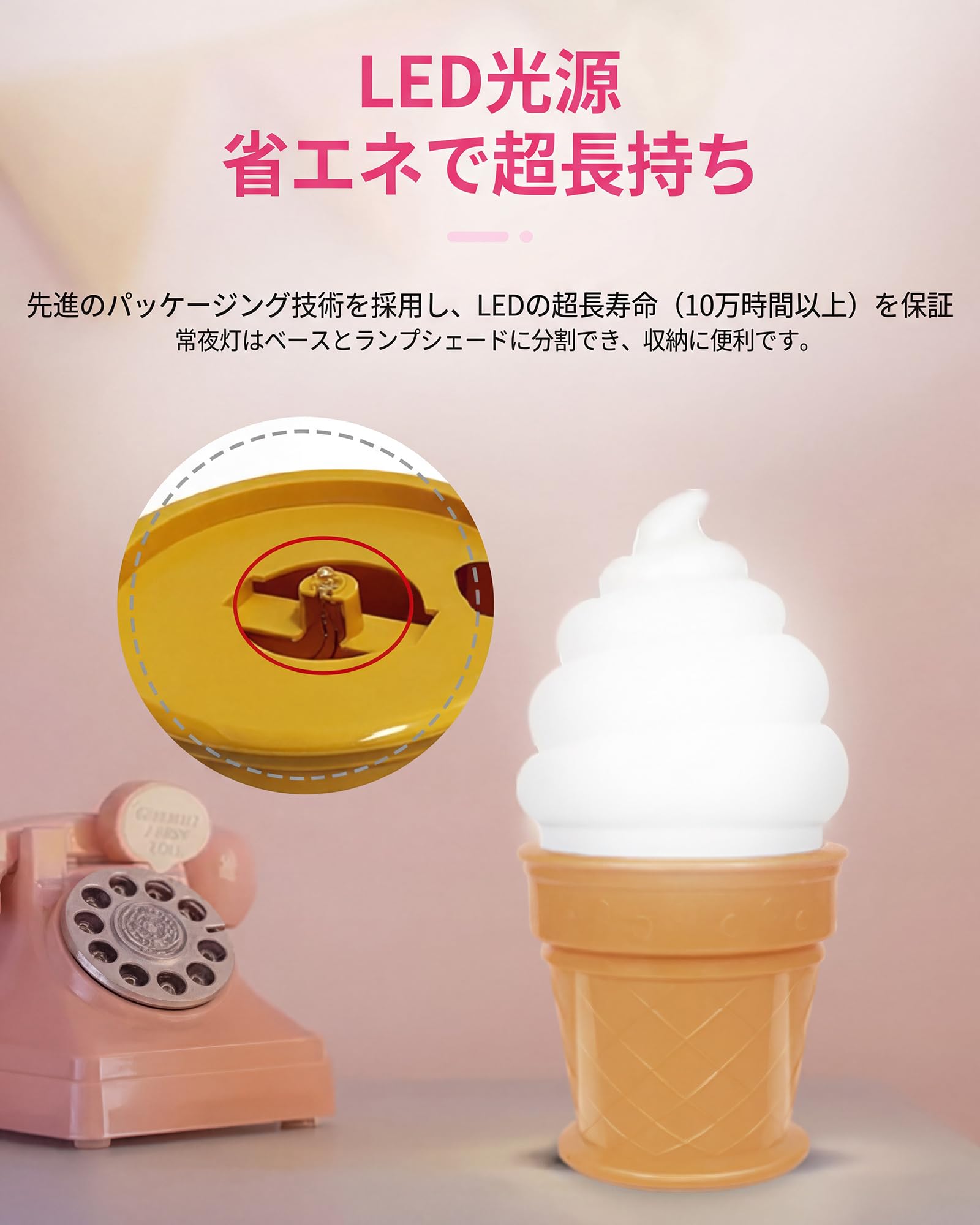 Amazon.co.jp : ソフトクリーム ライトソフトクリームスタンド 照明